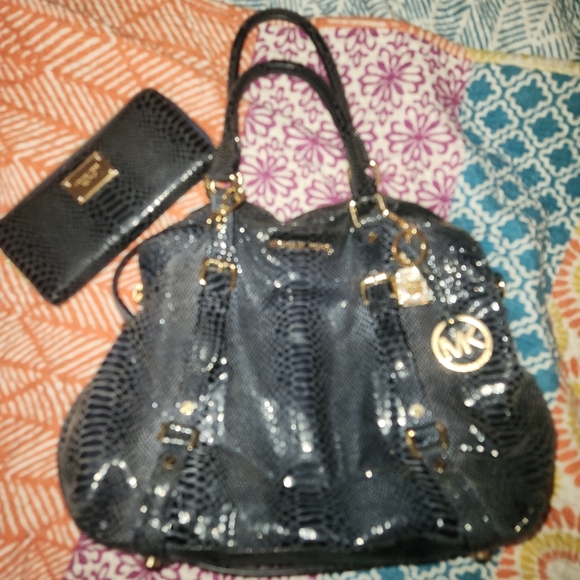 Michael Kors Python Bag and Wallet